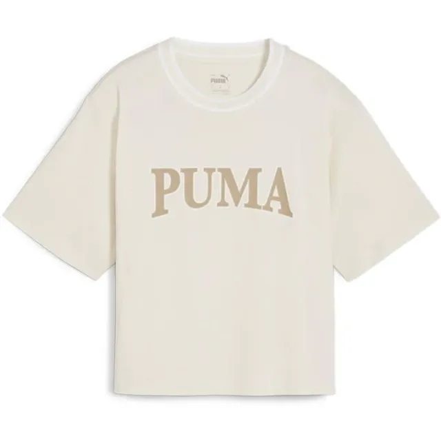 Puma  PUMA SQUAD GRAPHIC TEE  women's T shirt in Beige