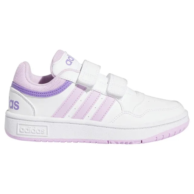 adidas  HOOPS 3.0 CF C  girls's Children's Shoes (Trainers) in White