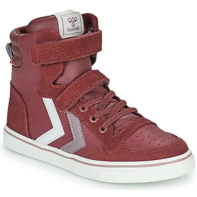hummel  SLIMMER STADIL JR  girls's Children's Shoes (High-top Trainers) in Purple