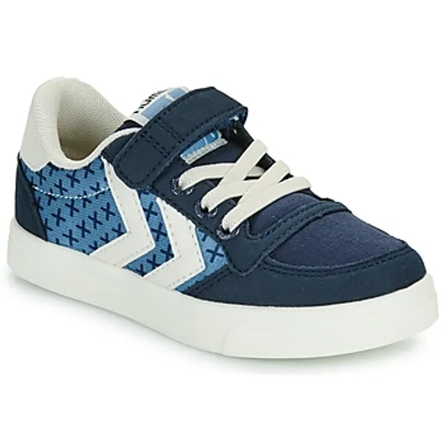 hummel  SLIMMER STADIL LOW JR  boys's Children's Shoes (Trainers) in Blue