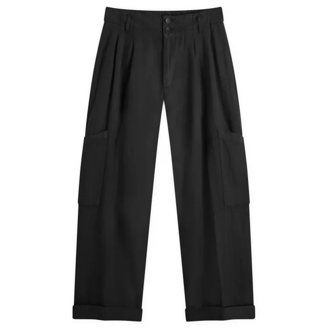 YMC Women's Grease Wide Trousers Black