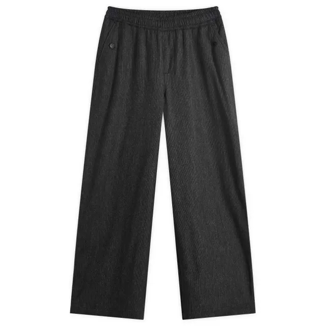 YMC Women's Miners Wool Wide Tailored Trousers Charcoal