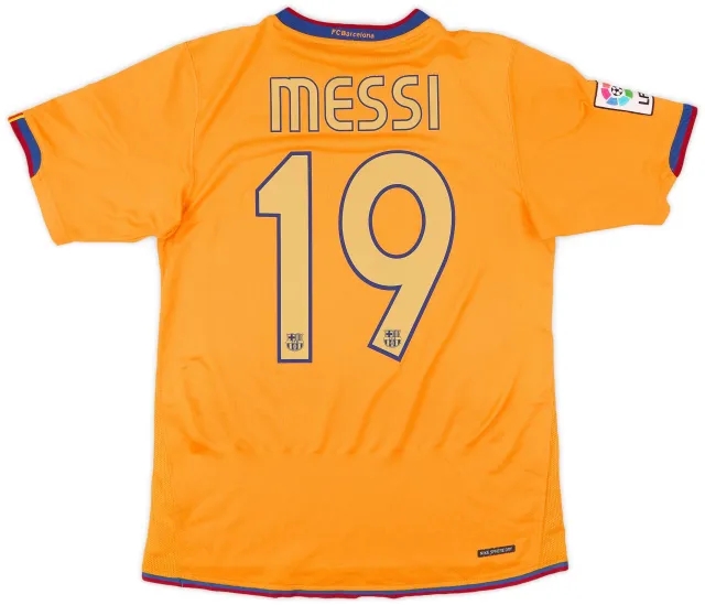Nike 2006-08 Barcelona Away Shirt Messi #19 - 8/10 - (S)