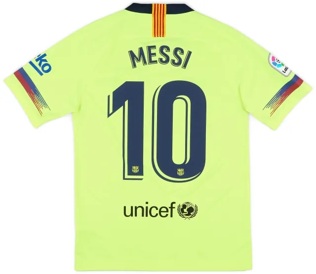 Nike 2018-19 Barcelona Away Shirt Messi #10 - 7/10 - (S)