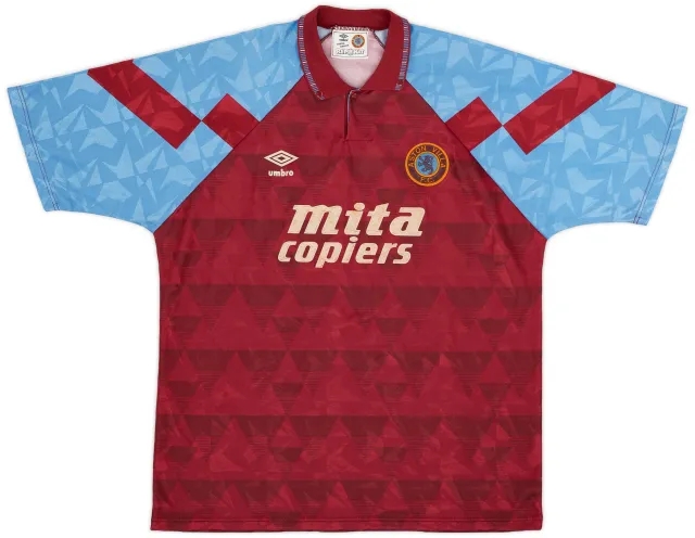 Umbro 1990-92 Aston Villa Home Shirt - 6/10 - (XXL)