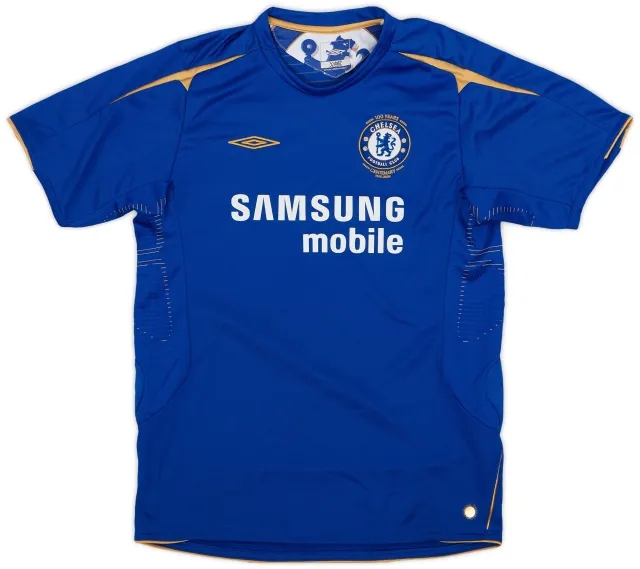Umbro 2005-06 Chelsea Centenary Home Shirt - 9/10 - (XL.Boys)