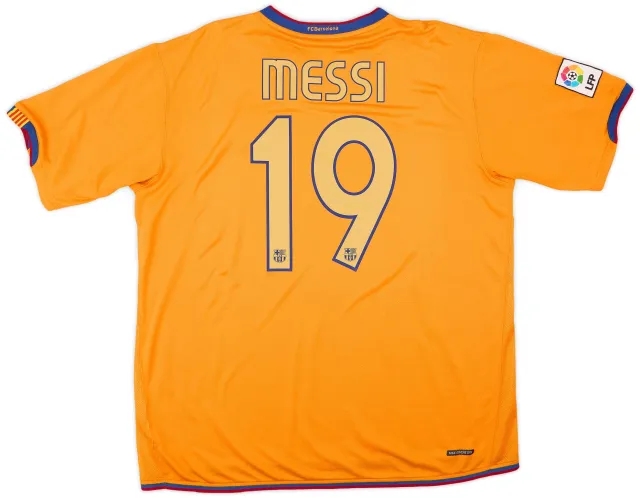 Nike 2006-08 Barcelona Away Shirt Messi #19 - 8/10 - (XL)
