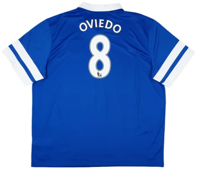 Nike 2013-14 Everton Home Shirt Oviedo #8 - 8/10 - (3XL)