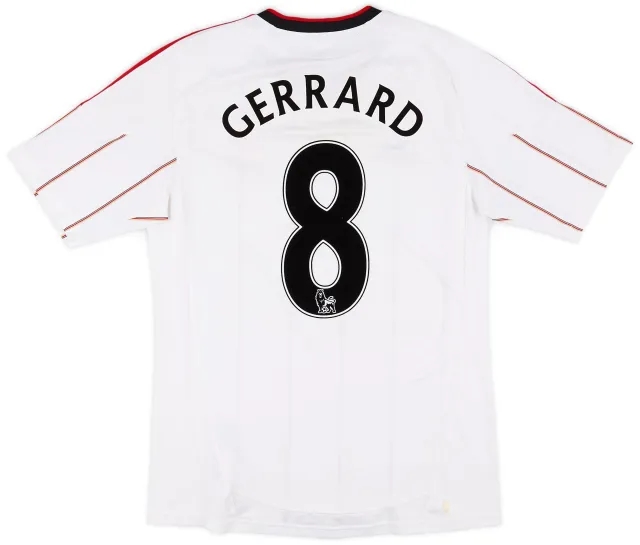 adidas 2010-11 Liverpool Away Shirt Gerrard #8 - 7/10 - (M)