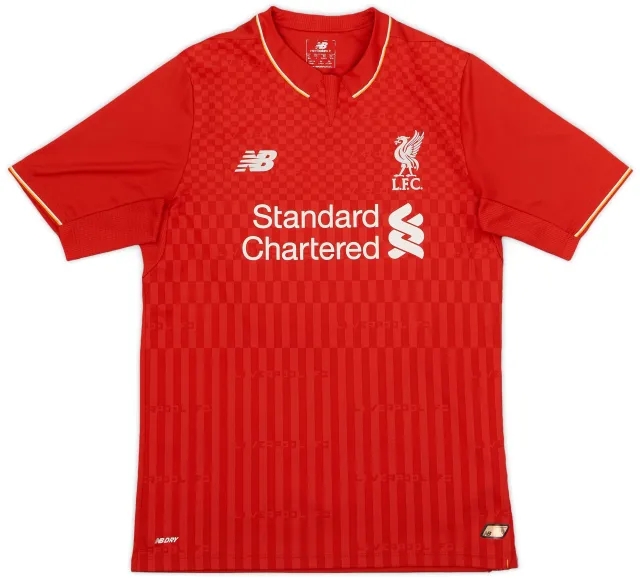 NewBalance 2015-16 Liverpool Home Shirt - 7/10 - (XL.Boys)