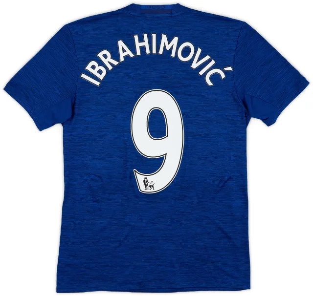 adidas 2016-17 Manchester United Away Shirt Ibrahimovic #9 - 9/10 - (S)