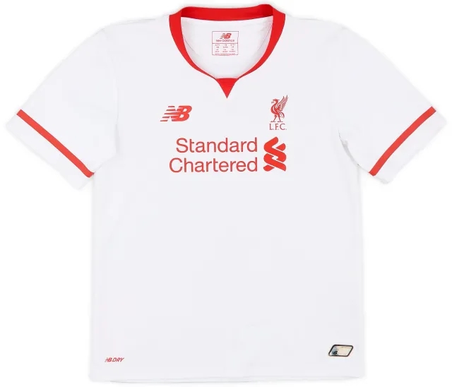 NewBalance 2015-16 Liverpool Away Shirt - 8/10 - (S.Boys)