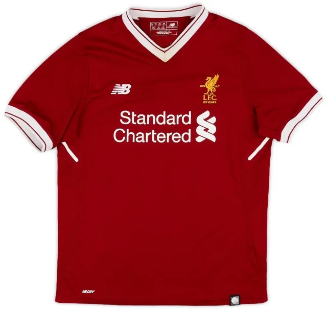 NewBalance 2017-18 Liverpool 125 Years Home Shirt - 6/10 - (XL.Boys)