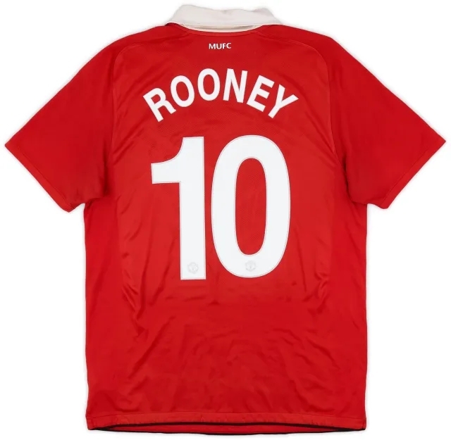 Nike 2010-11 Manchester United Home Shirt Rooney #10 - 5/10 - (M)