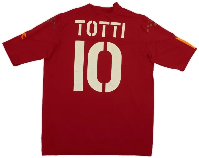 Diadora 2004-05 Roma Home Shirt Totti #10 - 5/10 - (XXL)
