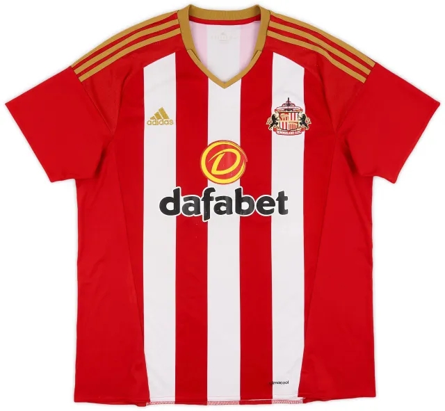 adidas 2016-17 Sunderland Home Shirt - 6/10 - (XL)