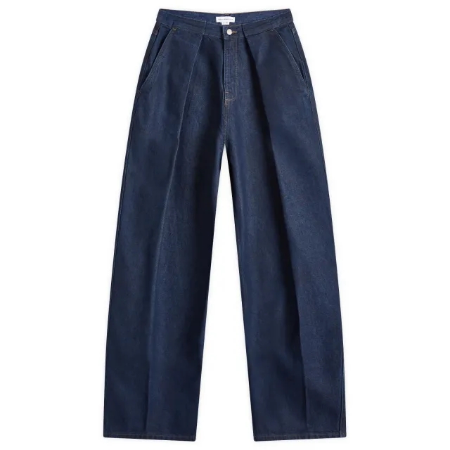 Good American Women's Pleated Jean Indigo