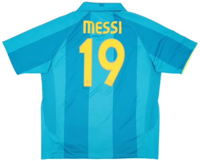 Nike 2007-09 Barcelona Away Shirt Messi #19 - 6/10 - (XXL)