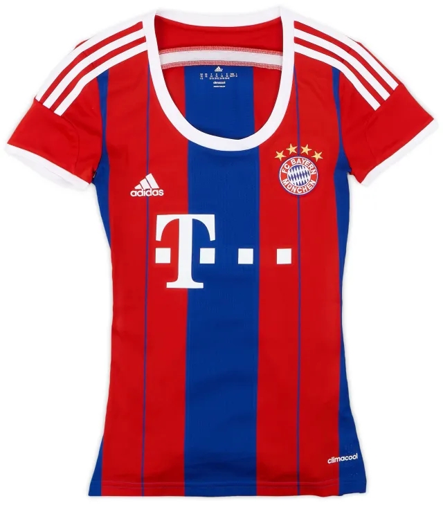 adidas 2014-15 Bayern Munich Home Shirt - 9/10 - (Women's XS)