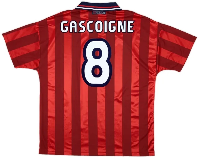 Umbro 1997-99 England Away Shirt Gascoigne #8 (XL)