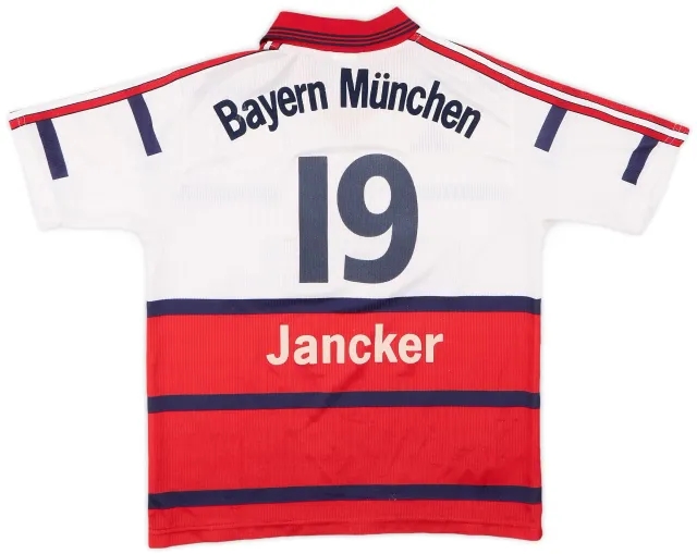 adidas 1998-00 Bayern Munich Away Shirt Jancker #19 - 7/10 - (XL.Boys)