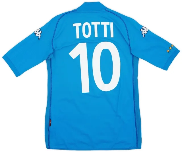 Kappa 2002 Italy Home Shirt Totti #10 - 6/10 - (S)