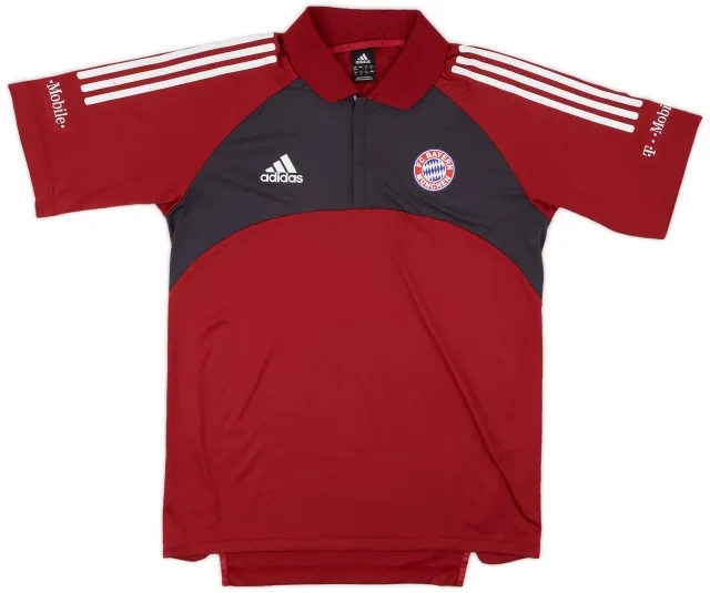 2002-03 Bayern Munich adidas 1/4 Zip Polo Shirt - 6/10 - (M)