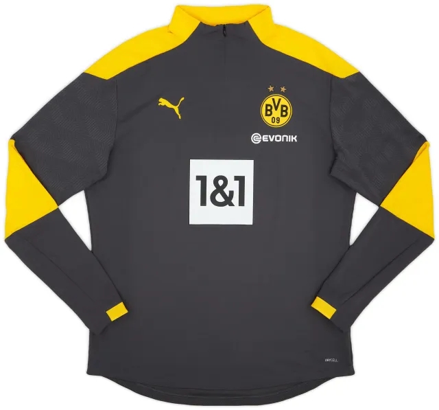 2020-21 Borussia Dortmund Puma 1/4 Zip Drill Top - 9/10 - (XL)