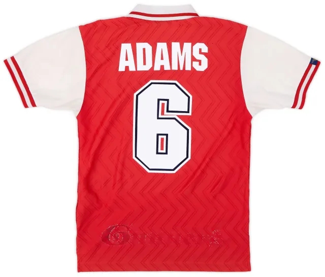 Nike 1996-98 Arsenal Home Shirt Adams #6 - 6/10 - (S)