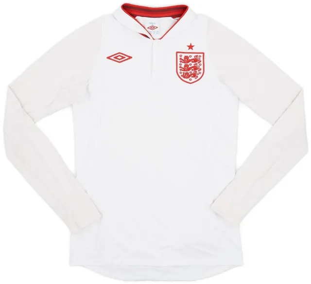Umbro 2012-13 England Home L/S Shirt - 6/10 - (XL.Boys)