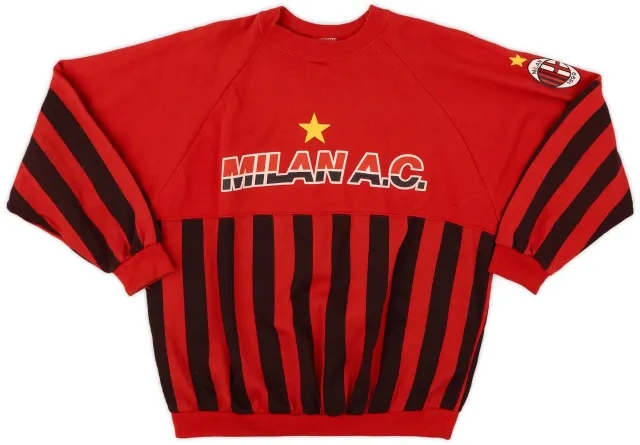 Hoodies/Sweat Tops 1990-91 AC Milan Le Felpe dei Grandi Club Sweat Top - 8/10 - (L)