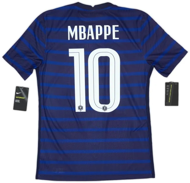 Nike 2020-21 France Authentic Home Shirt Mbappe #10 (S)