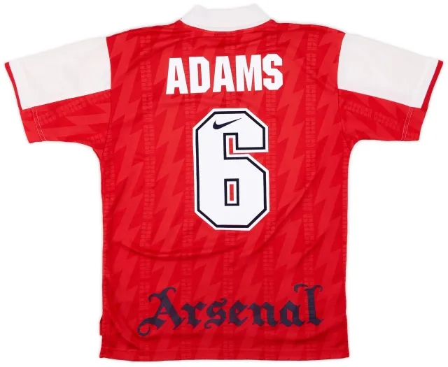 Nike 1994-96 Arsenal Home Shirt Adams #6 - 8/10 - (S)