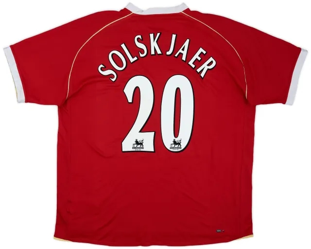 Nike 2006-07 Manchester United Home Shirt Solskjaer #20 - 8/10 - (XXL)