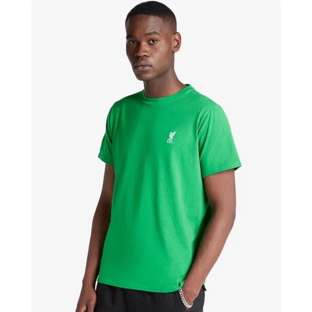 Liverpool FC LFC Mens Liverbird Embroidered Tee Green