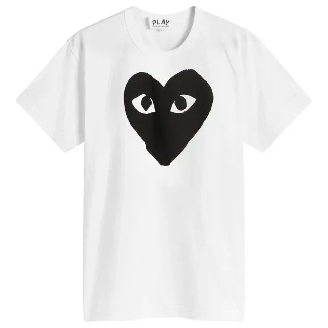Comme des Garçons Play Men's Heart Logo T-Shirt White/Black