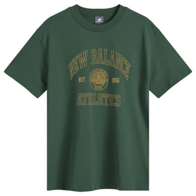 New Balance Men's Varsity Oversized T-Shirt Light Heather