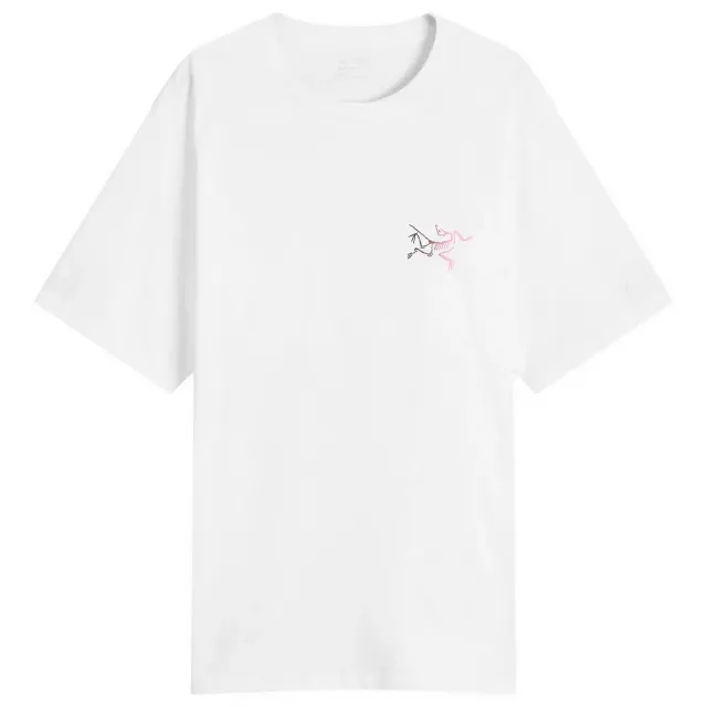 Arcteryx Kragg Logo T-Shirt - White Light / Multi