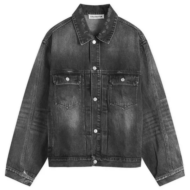 Cole Buxton Men's Type II Denim Jacket Black