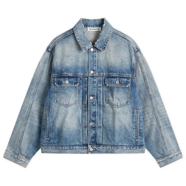Cole Buxton Men's Type II Denim Jacket Blue