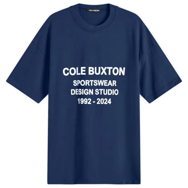 Cole Buxton Men's Design Studios T-Shirt Navy