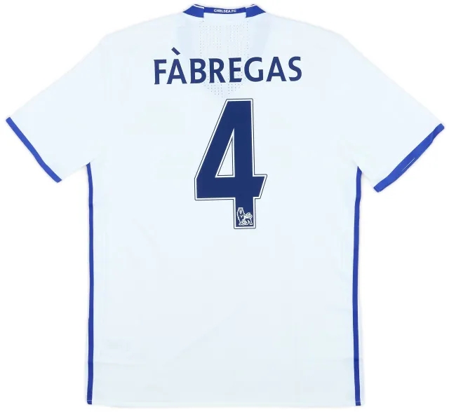 adidas 2016-17 Chelsea Player Issue Third Shirt Fabregas #4 (XL)