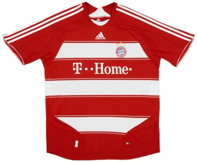 adidas 2007-08 Bayern Munich Home Shirt - 6/10 - (XL)