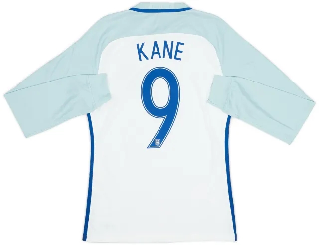 Nike 2016-17 England Player Issue Home L/S Shirt Kane #9 (M)