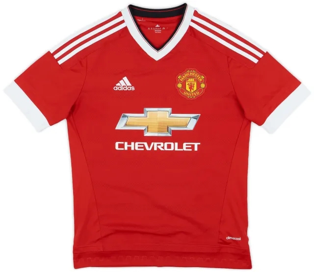adidas 2015-16 Manchester United Home Shirt - 9/10 - (XL.Boys)