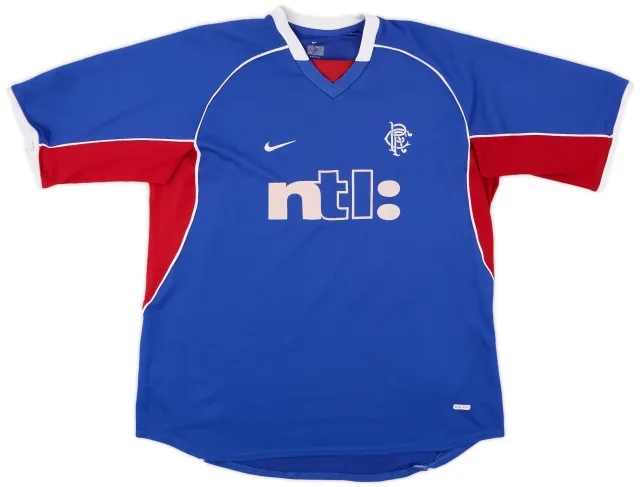 Nike Rangers Mens SS Home Shirt 2001/02