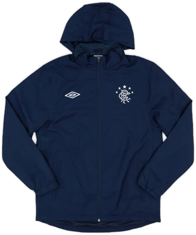 2010-11 Rangers Umbro Hooded Rain Jacket - 9/10 - (M)
