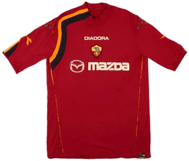 Diadora 2004-05 Roma Home Shirt - 4/10 - (XL)