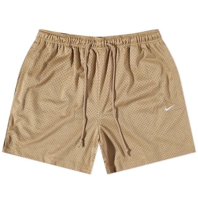 Nike Men's Authentics Mesh Shorts Khaki/White