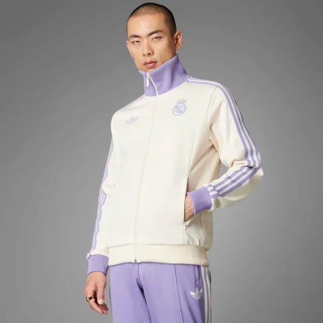 Adidas Men's Real Madrid CF OG Track Top Wonder White/Magic Lilac